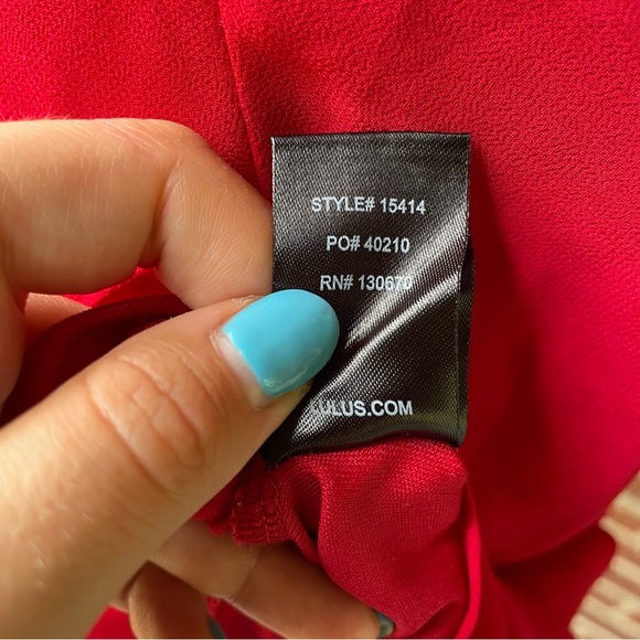 Lulu's Women's Letter of Love Red Backless Skater Dress - size XS - Picture 12 of 14